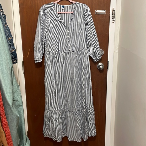 NWT Old Navy 3/4 Sleeve All-Day Maxi Swing Dress - Picture 2 of 9